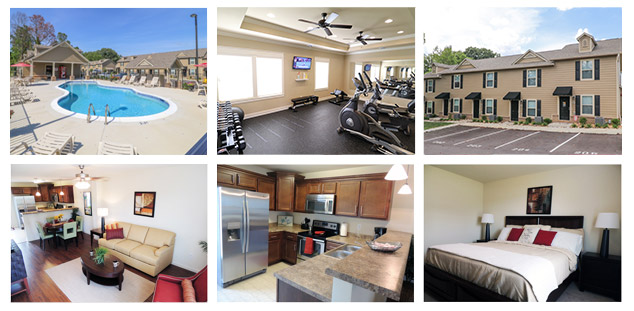 A Collage of Images From Phase 3 of Pickens Bridge Village