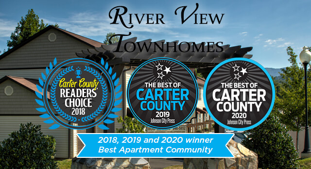 The 2020 Carter County Readers Choice Award Best Apartment Complex River View Townhomes